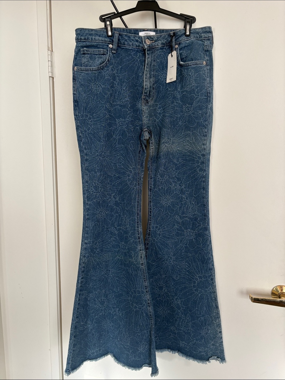 Floral Flare Jeans NWT